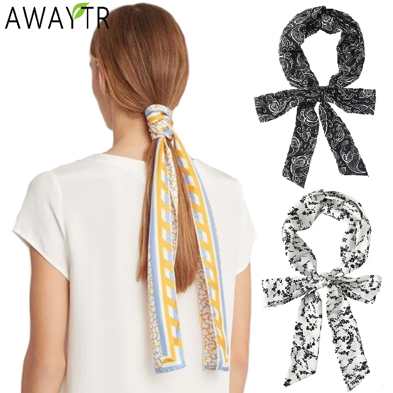 AWAYTR Vintage Bow Hair Bands Ribbon Scrunchies for Women Girls Long Elastic Hair Tie Ponytail Holder Female Hair Accessories
AWAYTR Vintage Bow Hair Bands Ribbon Scrunchies for Women Girls Long Elastic Hair Tie Ponytail Holder Female Hair Accessories