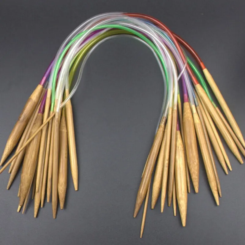 Multicolor Tube Natural Bamboo Circular Crochet Knitting Needles 18 Sizes 2-10mm Bamboo Knitting Needles Set
Multicolor Tube Natural Bamboo Circular Crochet Knitting Needles 18 Sizes 2-10mm Bamboo Knitting Needles Set