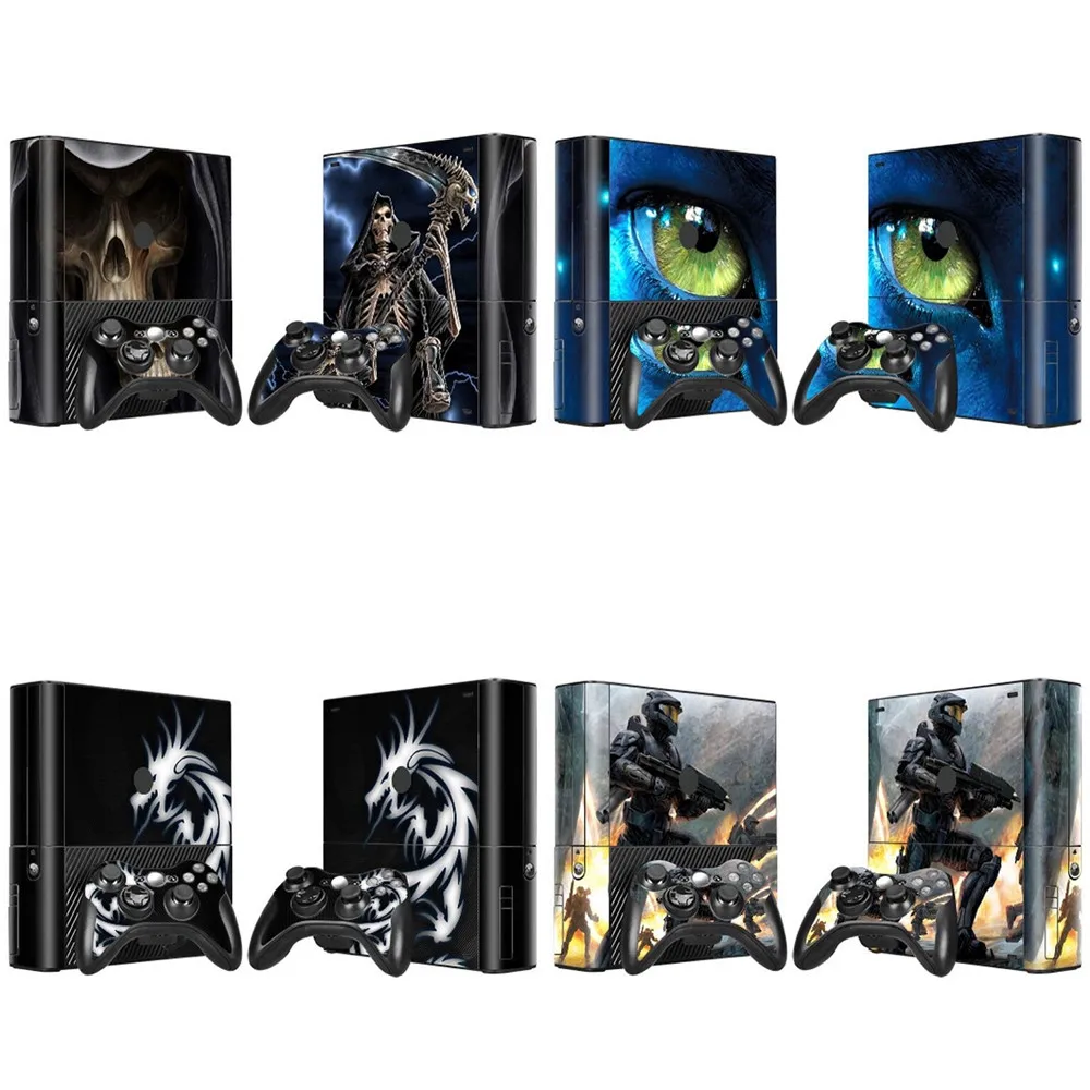 Для Microsoft XBOX 360 E Популярная Игровая наклейка чехол виниловая консоль и 2 чехла