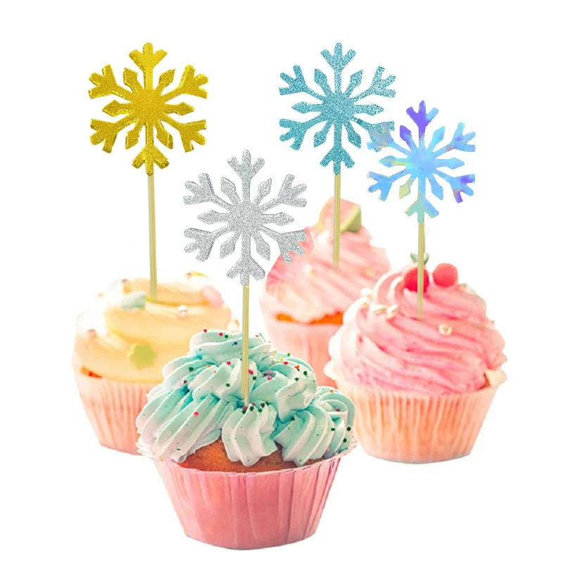 20pcs Glitter Paper Cake Toppers Snowflake Shape Birthday Cupcake Toppers Wedding Christmas Party Baby Shower Cakes Decorations
20pcs Glitter Paper Cake Toppers Snowflake Shape Birthday Cupcake Toppers Wedding Christmas Party Baby Shower Cakes Decorations