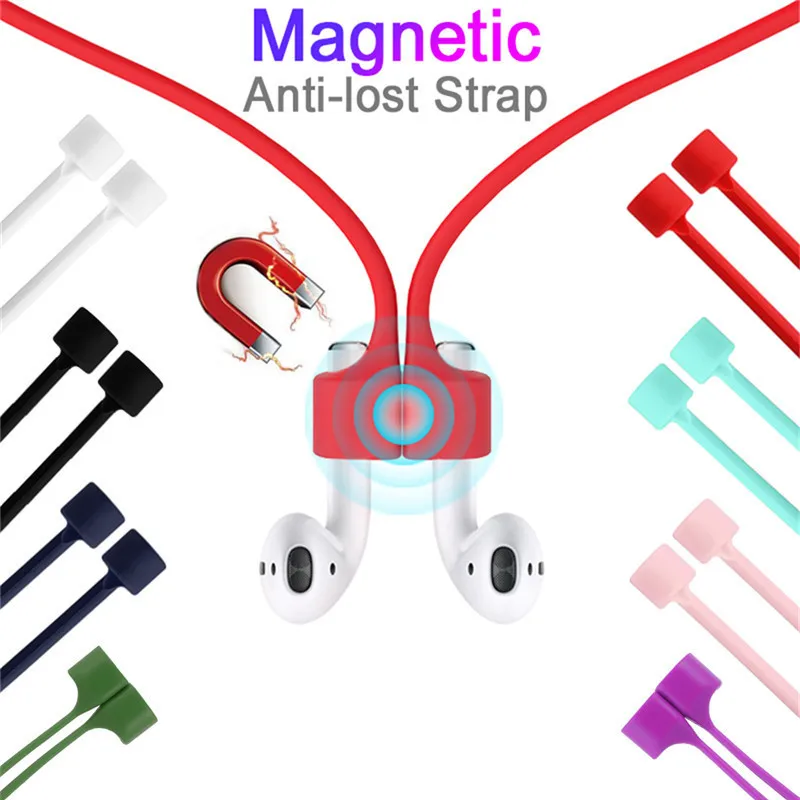 1PC for AirPods Magnetic Silicone Anti-lost Neck Strap Wireless Earphone String Rope Headphone Cord Earphone Accessories
1PC for AirPods Magnetic Silicone Anti-lost Neck Strap Wireless Earphone String Rope Headphone Cord Earphone Accessories