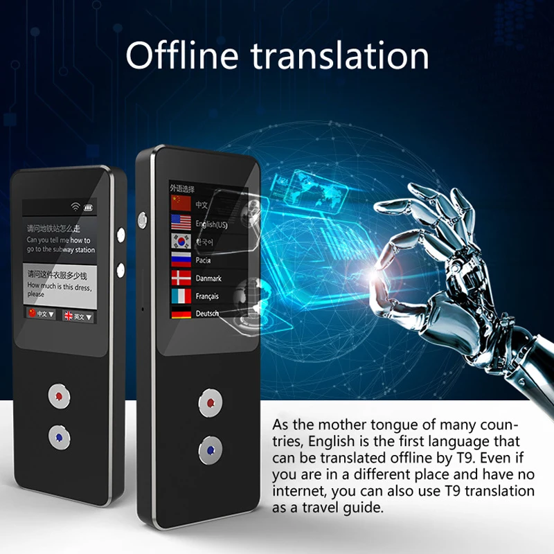 Multilingual Translator 200 Countries Device Electronic Foreign Language Translators Translating Machine 2.4 IN for Travellers
Multilingual Translator 200 Countries Device Electronic Foreign Language Translators Translating Machine 2.4 IN for Travellers