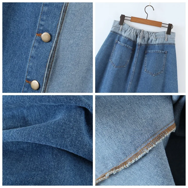 Summer Women's Skirts 2021 Oversized Ladies Clothes Contrast Color Asymmetry Splice Split Denim A Line Plus Size Bottoms N8040
Summer Women's Skirts 2021 Oversized Ladies Clothes Contrast Color Asymmetry Splice Split Denim A Line Plus Size Bottoms N8040