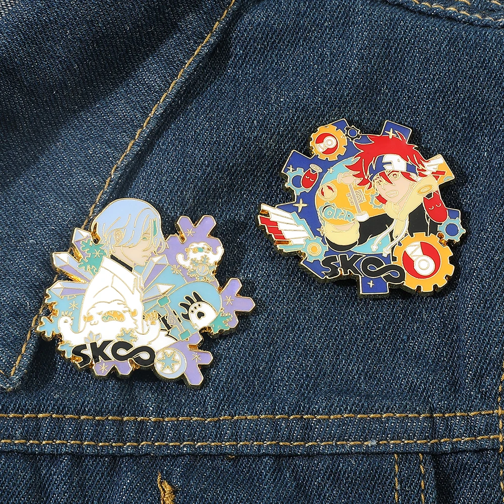 Anime SK∞ SK8 The Infinity Brooches Langa Snow Reki Hard Enamel Metal Badge Pins Shirt Bag Decoration Cosplay Props Jewelry
Anime SK∞ SK8 The Infinity Brooches Langa Snow Reki Hard Enamel Metal Badge Pins Shirt Bag Decoration Cosplay Props Jewelry