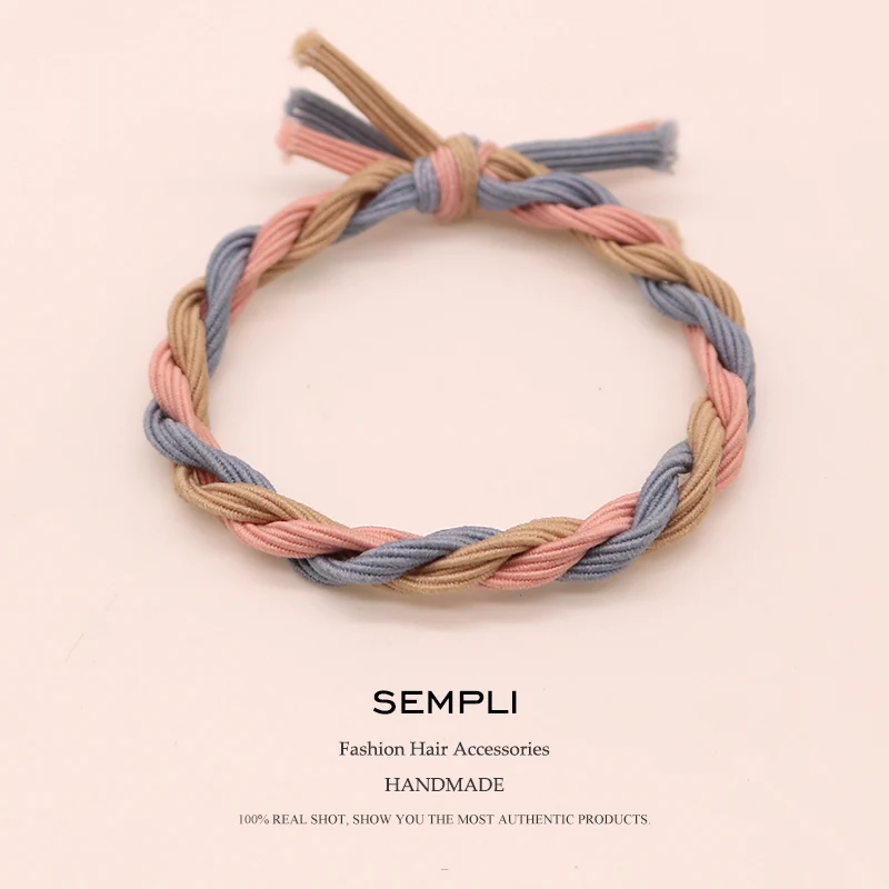 Sempli 11 Colors Elastic Hair Bands Tassel Twisted Bow-knot Colourful High Elasticity Woman Girls Hair Accessories Scrunchie
Sempli 11 Colors Elastic Hair Bands Tassel Twisted Bow-knot Colourful High Elasticity Woman Girls Hair Accessories Scrunchie