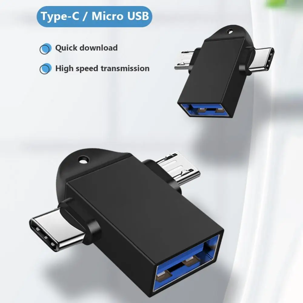 2Pcs USB 3.0 Female to Type-C Micro USB Male Connector Data Sync OTG Adapter
2Pcs USB 3.0 Female to Type-C Micro USB Male Connector Data Sync OTG Adapter
