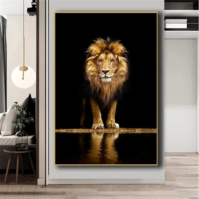 Lion in the Dark Canvas Art Posters And Prints Animals Wall Art Decorative Pictures African Lion Canvas Painting Home Wall Decor
Lion in the Dark Canvas Art Posters And Prints Animals Wall Art Decorative Pictures African Lion Canvas Painting Home Wall Decor