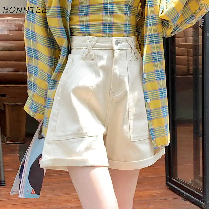 Shorts Women Summer Wide Leg Denim Casual Female Loose Korean Style Crimping High Waist Fashion Preppy Girls All-match Holiday
Shorts Women Summer Wide Leg Denim Casual Female Loose Korean Style Crimping High Waist Fashion Preppy Girls All-match Holiday