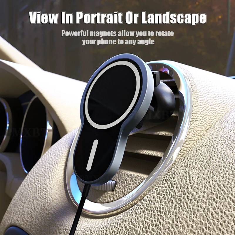 15W Wireless Charger Car Mount Mag For Safe iPhone 12 Pro MAX 12mini Magnetic Auto Charger QI Fast Charging in Car Stand Holder
15W Wireless Charger Car Mount Mag For Safe iPhone 12 Pro MAX 12mini Magnetic Auto Charger QI Fast Charging in Car Stand Holder
