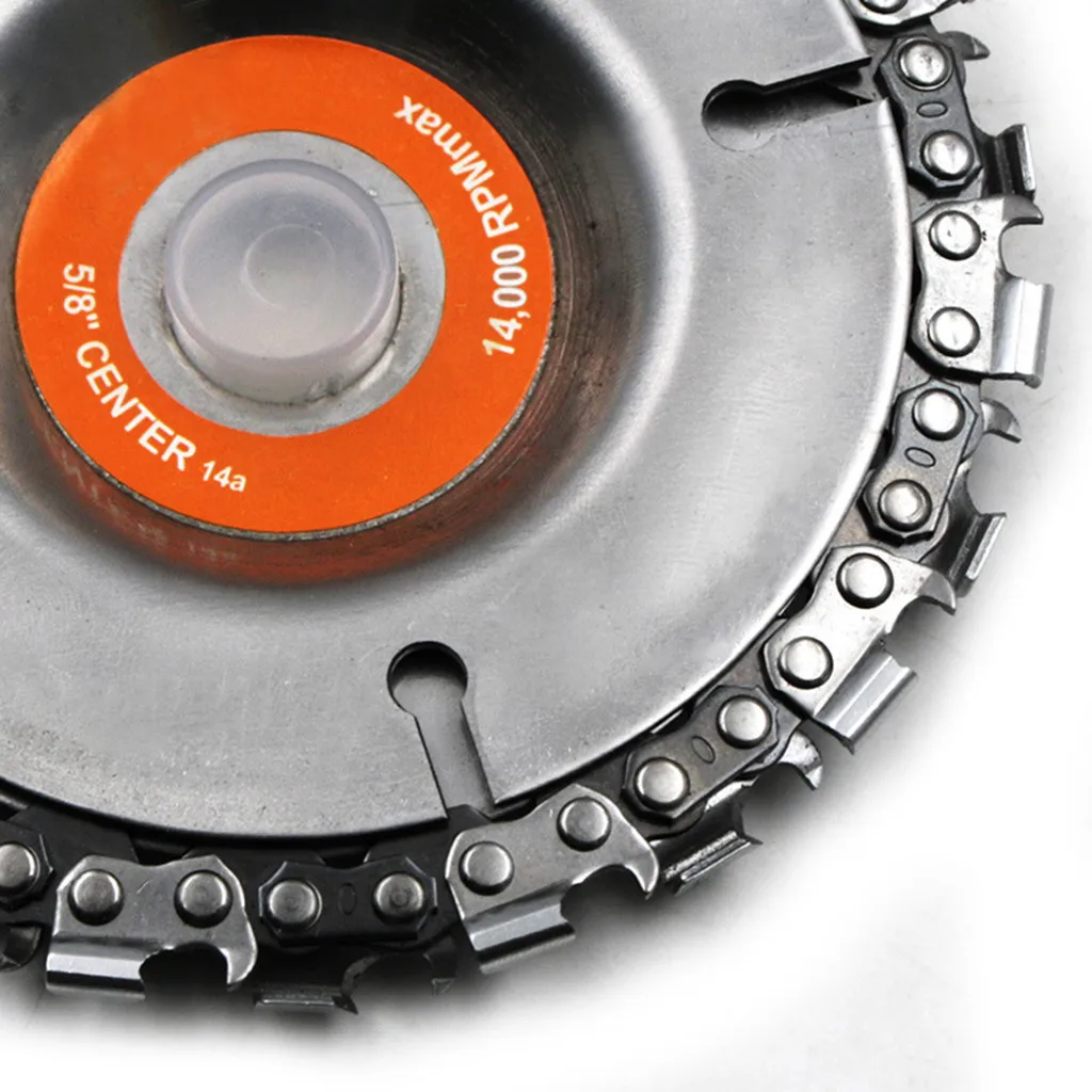 Electric Circular Saw Blade Grinder Chain Disc 4 Inch Wood Carving Disc For 100/115mm Angle Grinder 22 Tooth For Cutting Wood Pv
Electric Circular Saw Blade Grinder Chain Disc 4 Inch Wood Carving Disc For 100/115mm Angle Grinder 22 Tooth For Cutting Wood Pv