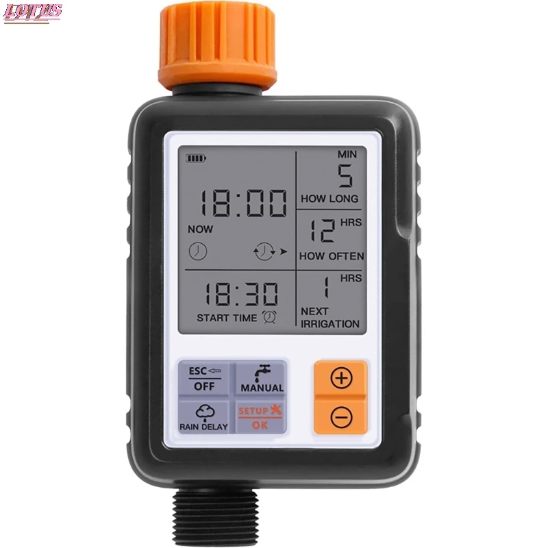 Automatic Irrigation Water Timer Lcd Screen Sprinkler Controller Outdoor Garden Watering Timer Device Controller Tool
Automatic Irrigation Water Timer Lcd Screen Sprinkler Controller Outdoor Garden Watering Timer Device Controller Tool