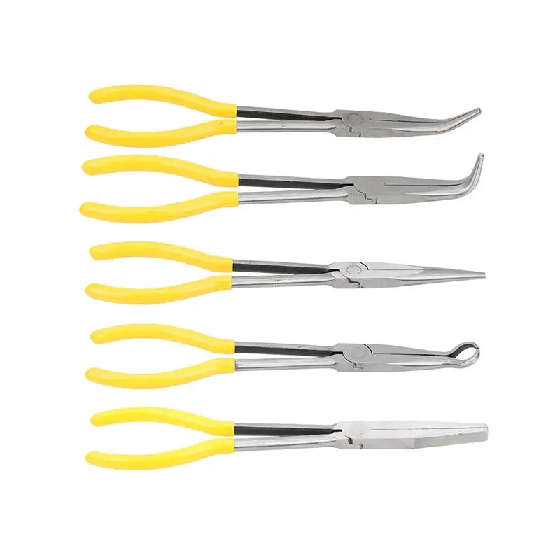 11 Inch Extra Long Nose Pliers Set Straight Bent Tip Mechanic Equipment Hand Tools Long Nose Pliers
11 Inch Extra Long Nose Pliers Set Straight Bent Tip Mechanic Equipment Hand Tools Long Nose Pliers
