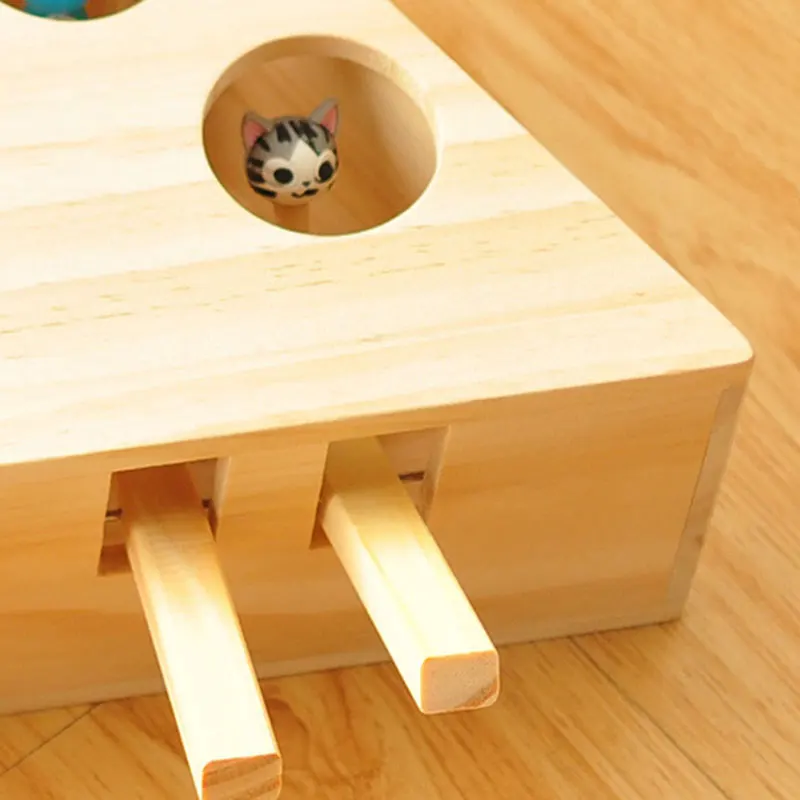 Wooden Cat Whack-a-mole Toy Cat Toy Hamster Toys Wooden Cat Toys for Play with Cat for Cat Cute Funny Toys @LS
Wooden Cat Whack-a-mole Toy Cat Toy Hamster Toys Wooden Cat Toys for Play with Cat for Cat Cute Funny Toys @LS
