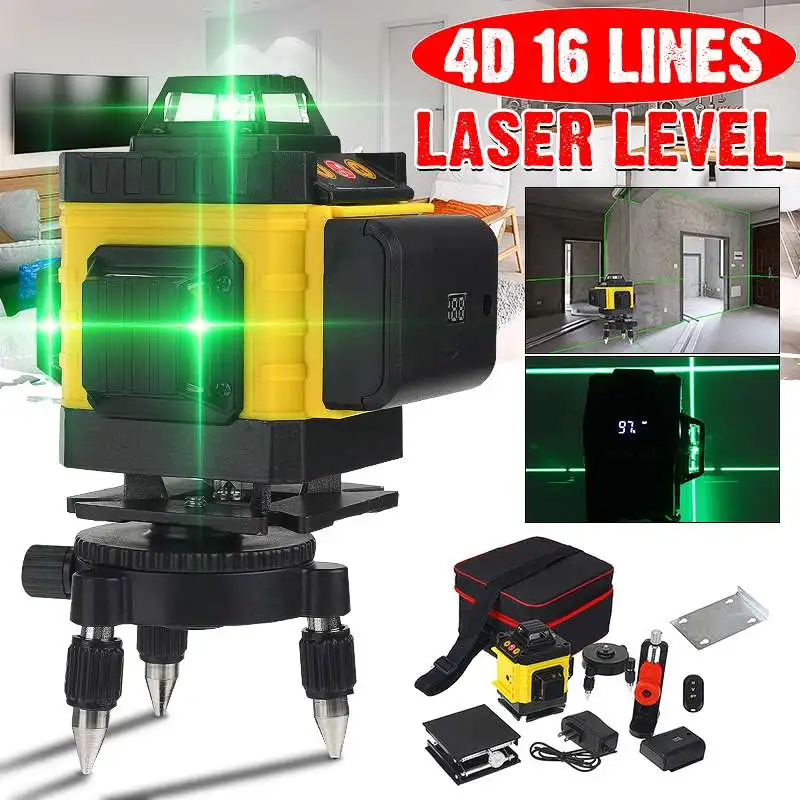 16 Lines 3D Laser Level green line SelfLeveling 360 Horizontal And Vertical Super Powerful Laser Level Green Beam Laser Level
16 Lines 3D Laser Level green line SelfLeveling 360 Horizontal And Vertical Super Powerful Laser Level Green Beam Laser Level