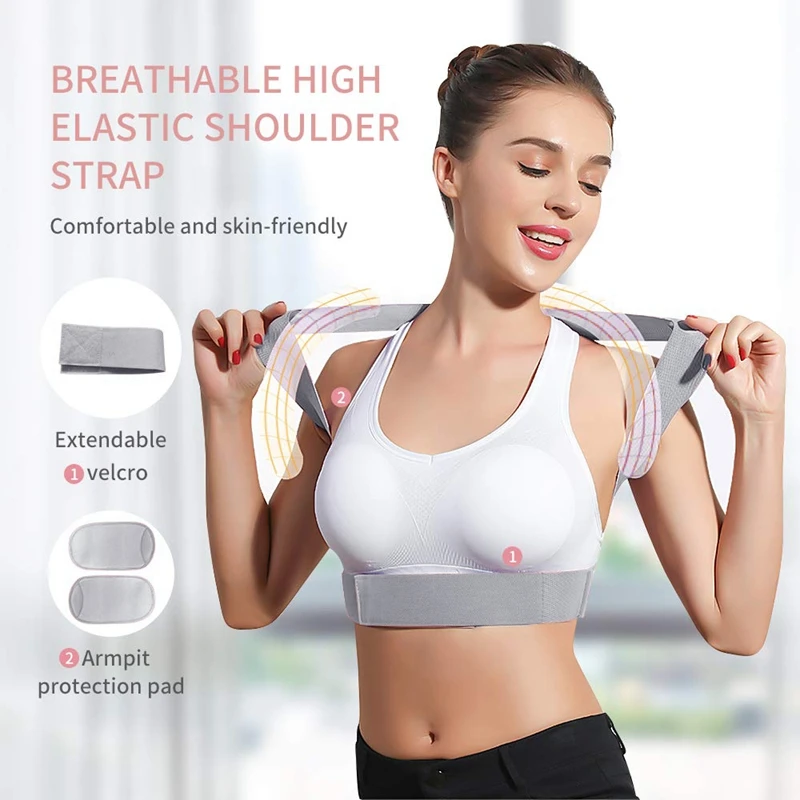 Snoky Posture Corrector Back Brace Support Straightener Shoulder Lumbar Adjustable Posture Corrector for Improve Posture 
Snoky Posture Corrector Back Brace Support Straightener Shoulder Lumbar Adjustable Posture Corrector for Improve Posture