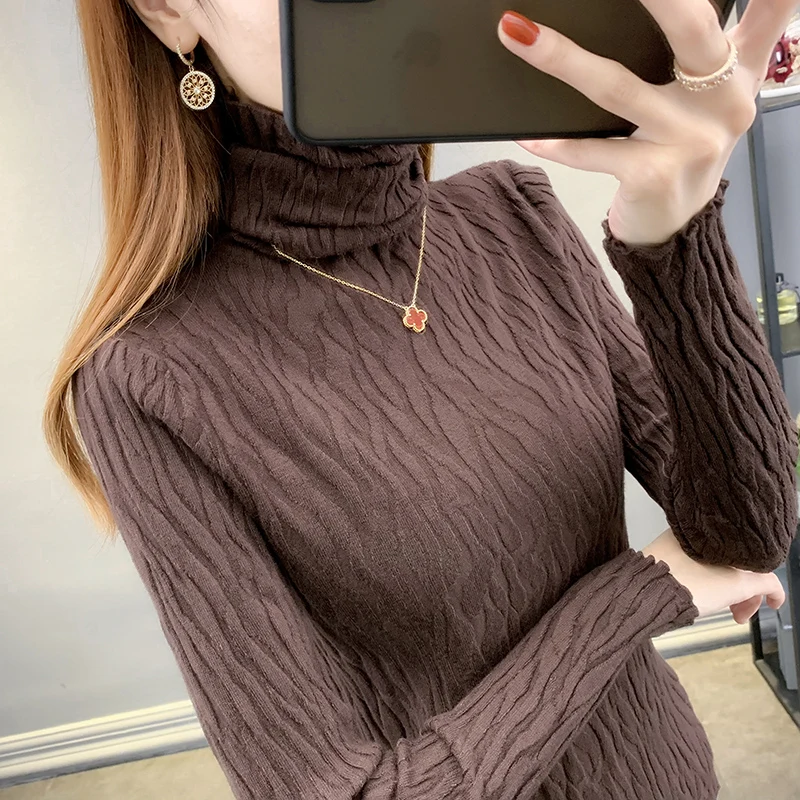 2021 Winter T Shirt Women Elasticity Oversized T-Shirt Woman Clothes Female Tops Long sleeve Women's tube top knit Canale
2021 Winter T Shirt Women Elasticity Oversized T-Shirt Woman Clothes Female Tops Long sleeve Women's tube top knit Canale