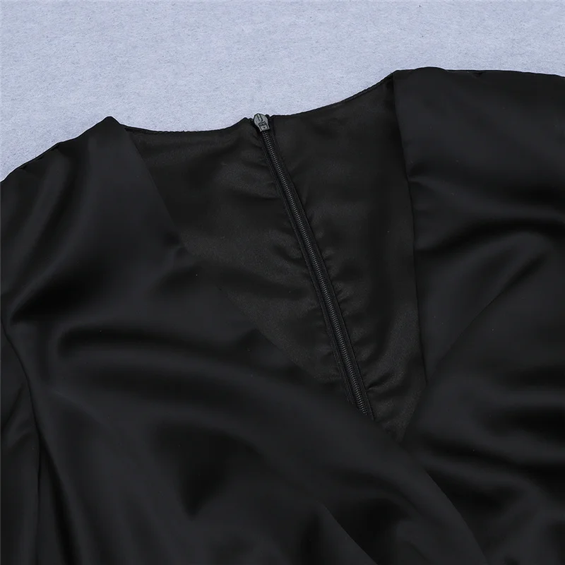 Bevenccel High Quality Elegant Women Draped Puff Sleeve Sexy Dress Long Sleeve Celebrity Evening Party Dress Vestidos with Belt
Bevenccel High Quality Elegant Women Draped Puff Sleeve Sexy Dress Long Sleeve Celebrity Evening Party Dress Vestidos with Belt