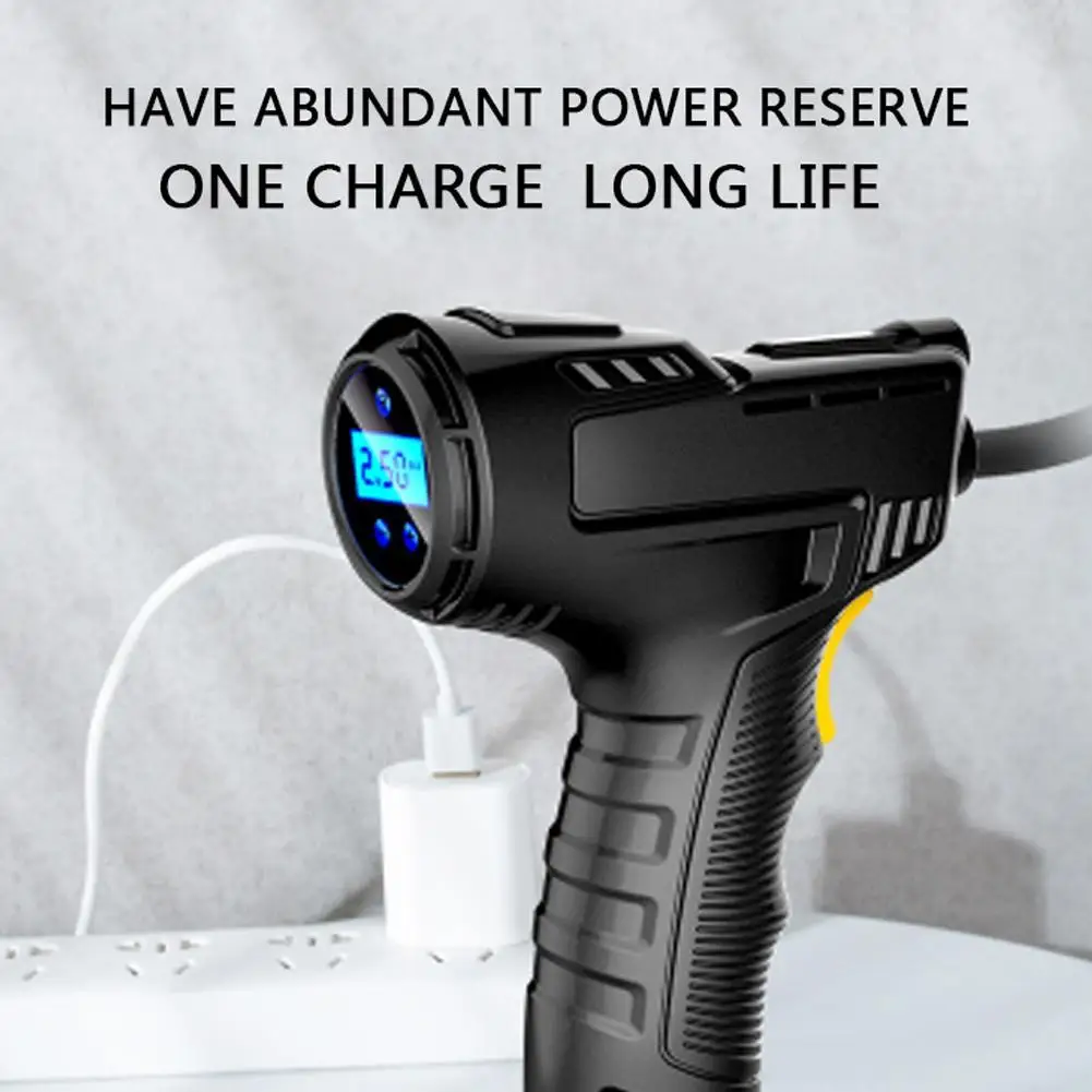 Car Rechargeable Air Compressor Wireless Inflator Pump Portable Digital Car Tire Inflator Kit
Car Rechargeable Air Compressor Wireless Inflator Pump Portable Digital Car Tire Inflator Kit