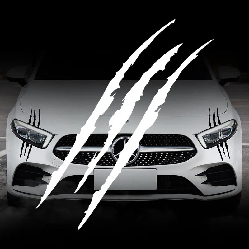 Car Sticker Reflective Claw Scratch Stripe Marks Headlight Decal Paw Creative Scratch Ghost 40x12cm Car Accessories
Car Sticker Reflective Claw Scratch Stripe Marks Headlight Decal Paw Creative Scratch Ghost 40x12cm Car Accessories