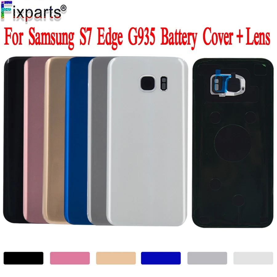 Задняя крышка аккумулятора для SAMSUNG Galaxy S7 Edge G935F с объективом камеры задняя