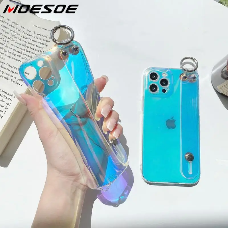 For iPhone 11 12 Pro Max XR XS Max X 7 8 Plus Hand Strap Laser Clear Silicone Case Shockproof Camera Lens Protection Stand Cover
For iPhone 11 12 Pro Max XR XS Max X 7 8 Plus Hand Strap Laser Clear Silicone Case Shockproof Camera Lens Protection Stand Cover