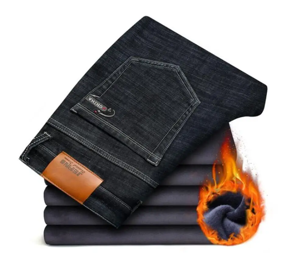 NEW Men's Fleece Jeans Fashion Straight Stretch Oversized Pants Fleece Thick Warm Denim Pants
NEW Men's Fleece Jeans Fashion Straight Stretch Oversized Pants Fleece Thick Warm Denim Pants