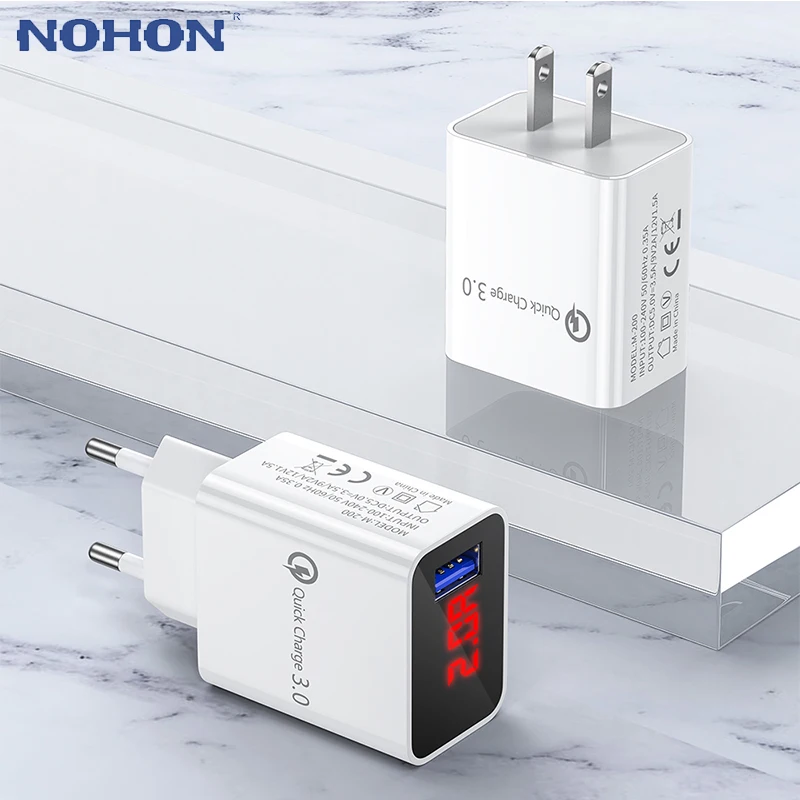 5V 3.1A цифровой дисплей USB зарядное устройство для iPhone 3 0 быстрая зарядка настенное
