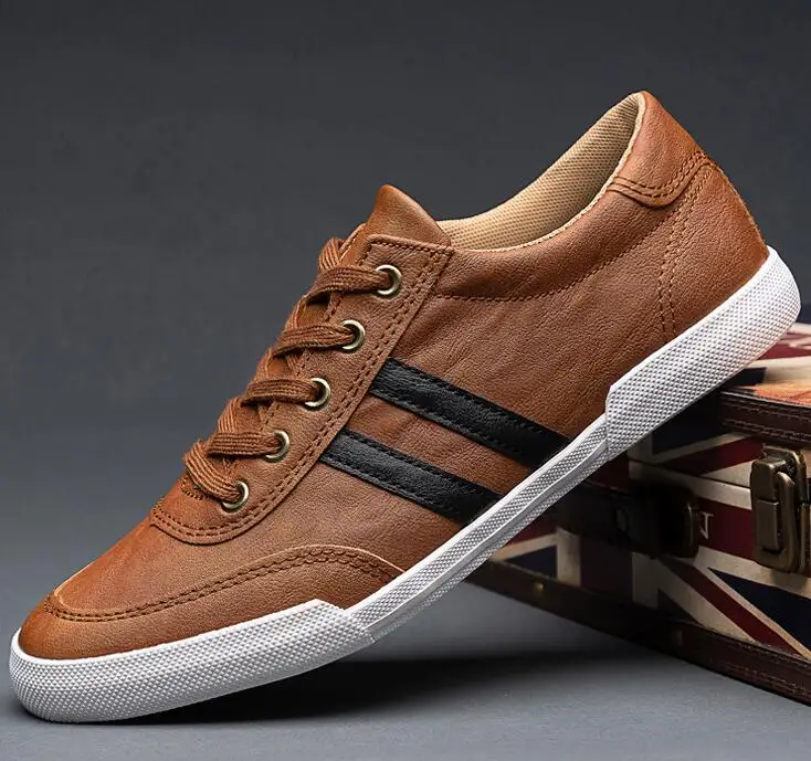 Nice Spring New Style Fashion Men Striped Lace Up Leather Casual Shoes Trend Shoes Man Loafers
Nice Spring New Style Fashion Men Striped Lace Up Leather Casual Shoes Trend Shoes Man Loafers