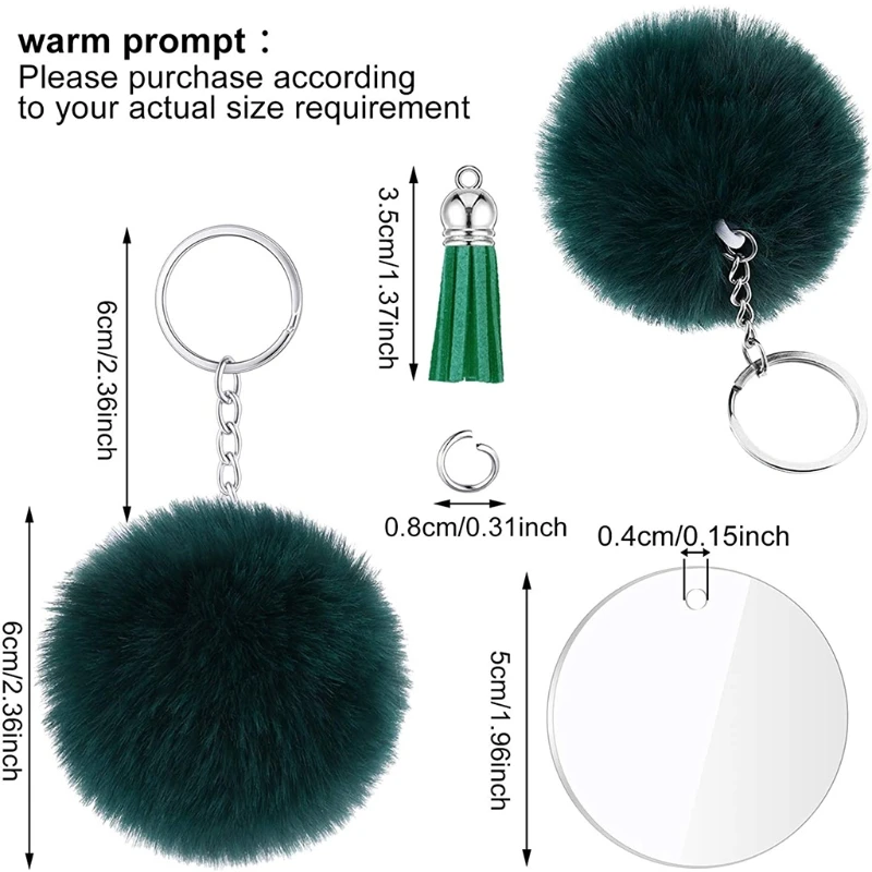1 Set Acrylic Keychain Blanks with Key Rings Round Clear Discs Circles Colorful Tassel Pendant Jump Rings Plush Balls
1 Set Acrylic Keychain Blanks with Key Rings Round Clear Discs Circles Colorful Tassel Pendant Jump Rings Plush Balls
