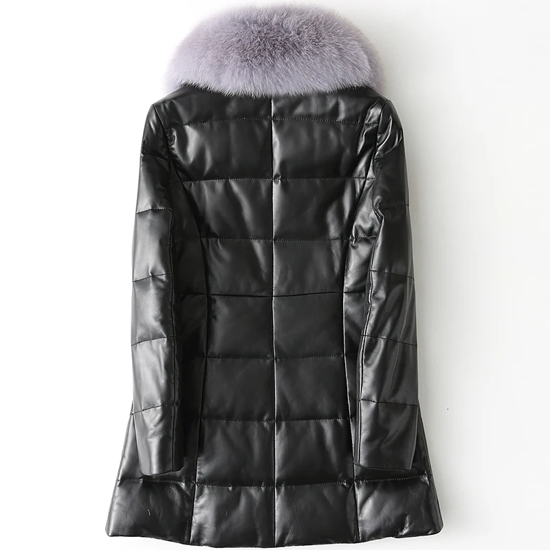 Women Real Leather Jacket Detachable Natural Fox Fur Collar Genuine Leather Sheepskin Coats Winter Down Jackets WYQ1675
Women Real Leather Jacket Detachable Natural Fox Fur Collar Genuine Leather Sheepskin Coats Winter Down Jackets WYQ1675