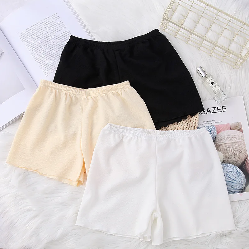 Summer Solid Close Fitting Shorts Bottoms Can Be Worn Outside Women's Three Point Bottoms Thin Insurance Loose Shorts
Summer Solid Close Fitting Shorts Bottoms Can Be Worn Outside Women's Three Point Bottoms Thin Insurance Loose Shorts