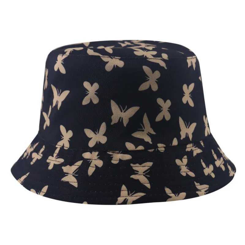 New All season female Celebrity butterfly print fisherman hat Korean leisure versatile folding basin bucket hat on both sides
New All season female Celebrity butterfly print fisherman hat Korean leisure versatile folding basin bucket hat on both sides