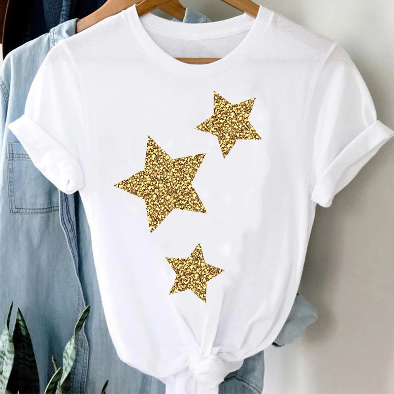 New SummerT-shirts Women 90s Star Fashion Short Sleeve Trend Spring Clothes Stylish T-shirt Top Lady Print Girl Tee Tops
New SummerT-shirts Women 90s Star Fashion Short Sleeve Trend Spring Clothes Stylish T-shirt Top Lady Print Girl Tee Tops