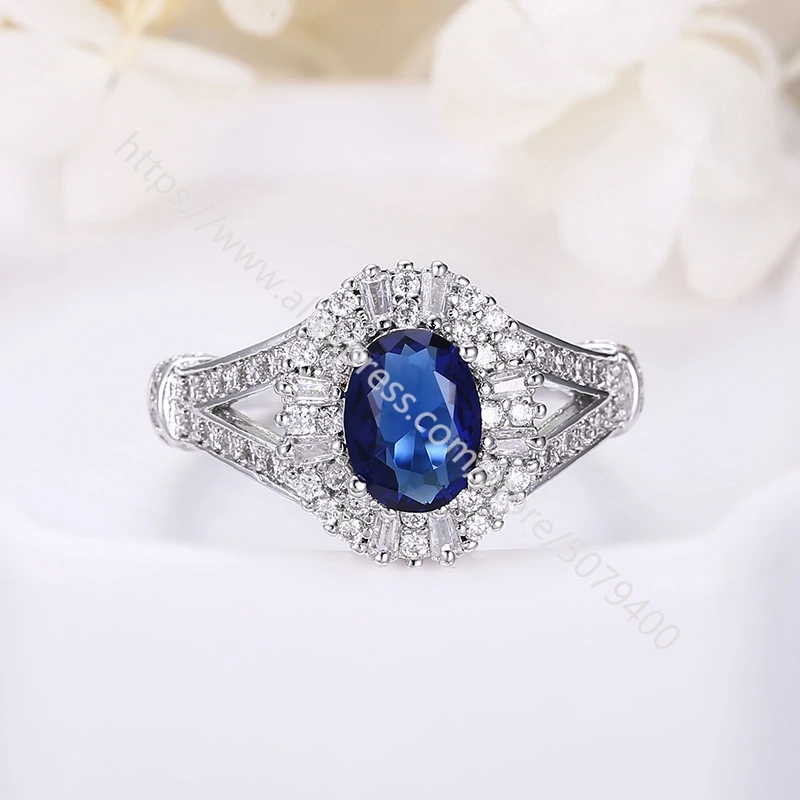 Micro Cubic zirconia white gold plated ring Blue Sapphires Oval Rhinestone ring handmade Boho Gypsy Engagement Jewelry for Women
Micro Cubic zirconia white gold plated ring Blue Sapphires Oval Rhinestone ring handmade Boho Gypsy Engagement Jewelry for Women