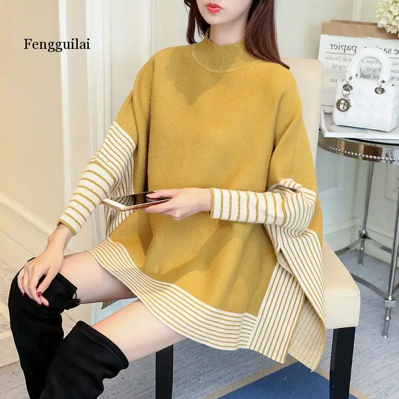 Winter Sweater Women Striped Turtleneck Long Sleeve Sweater Pullover Knitted Sweater Crochet Ladies Sweater Femme
Winter Sweater Women Striped Turtleneck Long Sleeve Sweater Pullover Knitted Sweater Crochet Ladies Sweater Femme