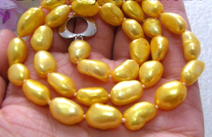 CLASSIC 11mm golden baroque freshwater pearls necklace B479 Factory Wholesale price Women Gift word Jewelry
CLASSIC 11mm golden baroque freshwater pearls necklace B479 Factory Wholesale price Women Gift word Jewelry