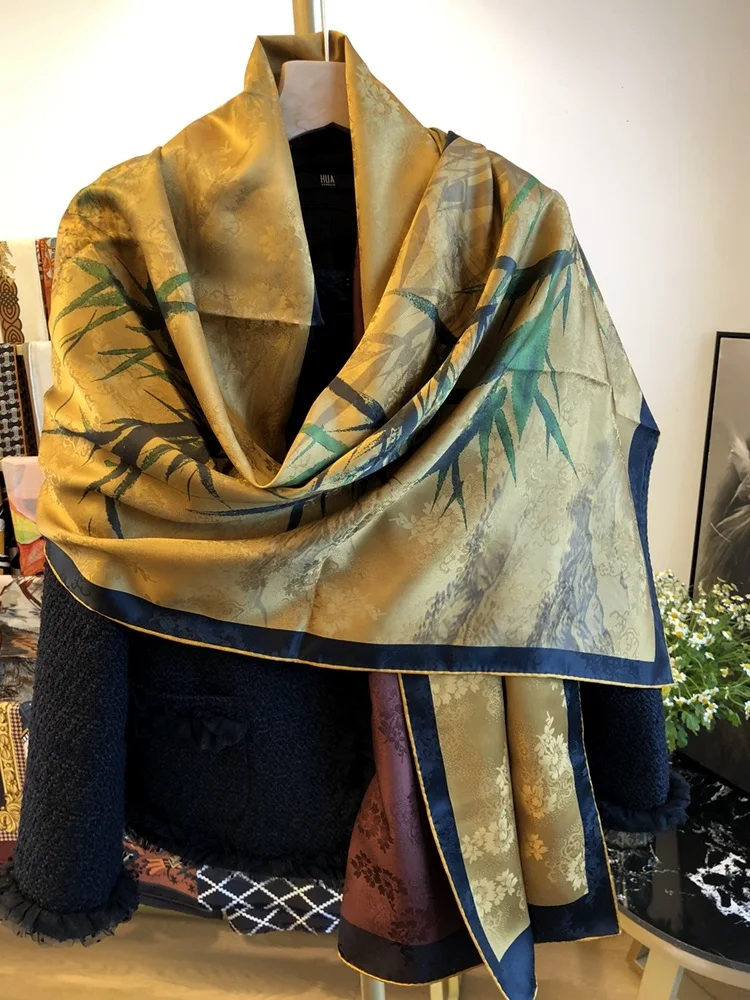 Luxury Long 100% Silk Scarf Shawl Women Noble Elegant Silk Wraps Foulard Cape 175*52cm Double Side Printing
Luxury Long 100% Silk Scarf Shawl Women Noble Elegant Silk Wraps Foulard Cape 175*52cm Double Side Printing