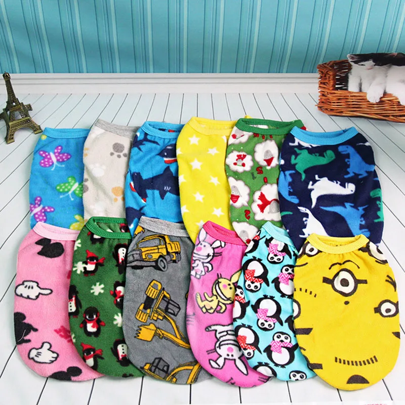 Cartoon Dog Vest Winter Fleece Small Dog Clothes Chihuahua Cute Tshirt Puppy Hoodies Yorkshire Terrier Ropa Perro Pet Clothes
Cartoon Dog Vest Winter Fleece Small Dog Clothes Chihuahua Cute Tshirt Puppy Hoodies Yorkshire Terrier Ropa Perro Pet Clothes