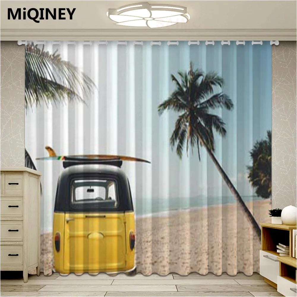 New Vintage Surf Window Curtains Living Room Beach Landscape Bedroom Kitchen Blackout Curtains Ultra-thin Micro Shading Cortinas
New Vintage Surf Window Curtains Living Room Beach Landscape Bedroom Kitchen Blackout Curtains Ultra-thin Micro Shading Cortinas