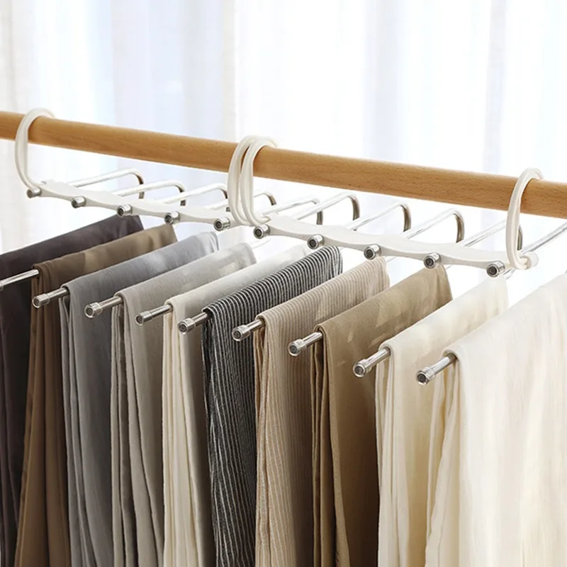 5-in-1 Pants Hanger Multifunctional Portable Stainless Steel Hanger For Clothes Trousers Coat Storage Organization Space Saving
5-in-1 Pants Hanger Multifunctional Portable Stainless Steel Hanger For Clothes Trousers Coat Storage Organization Space Saving