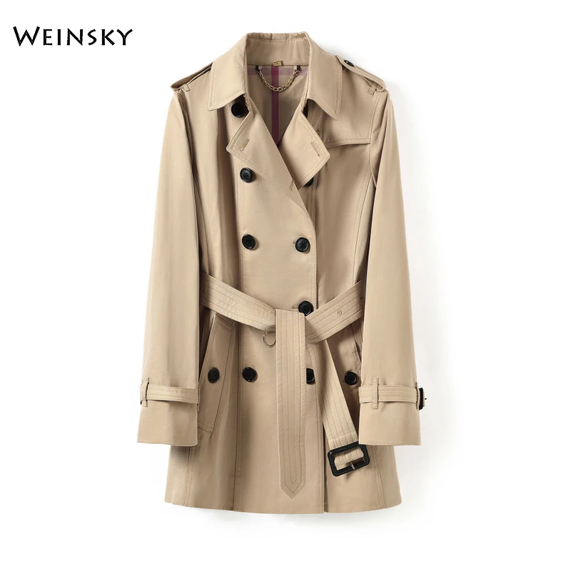 Women Casual Style Solid Color Windbreaker And Outwear Fashion Sashes Office Coat Design Trench
Women Casual Style Solid Color Windbreaker And Outwear Fashion Sashes Office Coat Design Trench