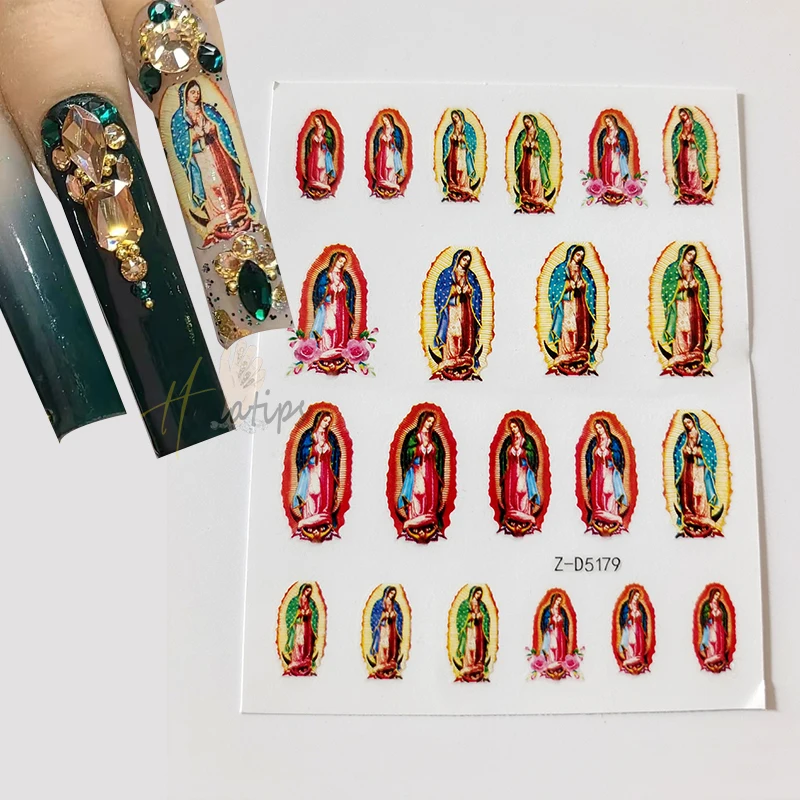 Nail Art Stickers Adhesive Virgencita Decal Angel Cupid Transfer Decals Slider 3D DIY Tips Nail Art Decorations Manicure Wrap
Nail Art Stickers Adhesive Virgencita Decal Angel Cupid Transfer Decals Slider 3D DIY Tips Nail Art Decorations Manicure Wrap
