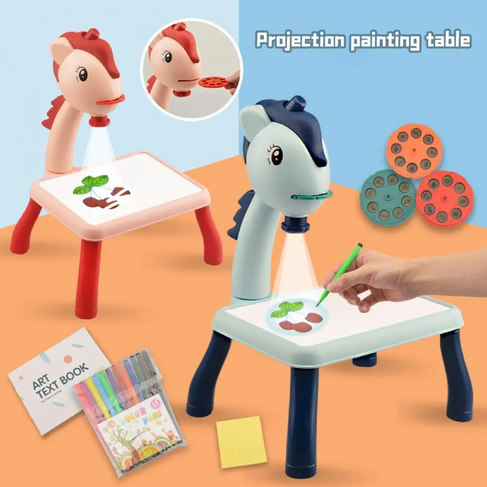 Projector Drawing Desk Multifunctional Three Modes Musical Projection Painting Drawing Desk for Kids
Projector Drawing Desk Multifunctional Three Modes Musical Projection Painting Drawing Desk for Kids