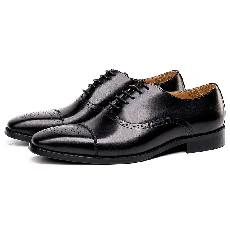 QYFCIOUFU Dress Shoes Men Genuine Leather Vintage Retro Black Brown Handmade Office Fashion Formal Wedding Party Oxford Shoes
QYFCIOUFU Dress Shoes Men Genuine Leather Vintage Retro Black Brown Handmade Office Fashion Formal Wedding Party Oxford Shoes