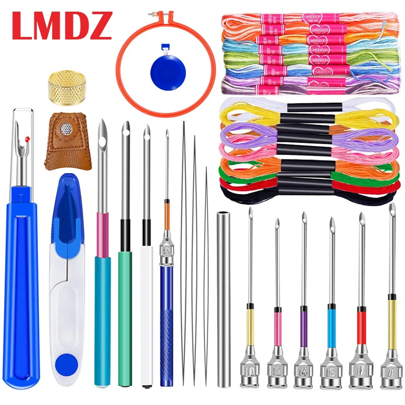 LMDZ 41Pcs Punch Needle Embroidery Pen Kits Hoop for Embroidery Floss Poking Cross Stitching Hoop DIY Sewing Accessory Tools
LMDZ 41Pcs Punch Needle Embroidery Pen Kits Hoop for Embroidery Floss Poking Cross Stitching Hoop DIY Sewing Accessory Tools
