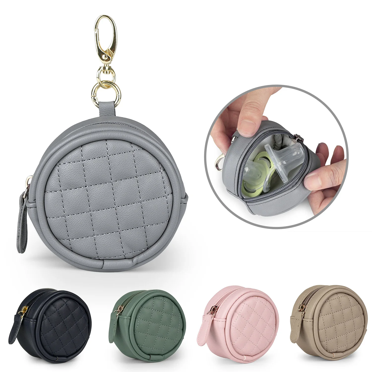 Pacifier Holder Black PU Fashion Safe Soother Container Box Easy to Clean Handy Pacifier Pocket Solid Travel Storage
Pacifier Holder Black PU Fashion Safe Soother Container Box Easy to Clean Handy Pacifier Pocket Solid Travel Storage