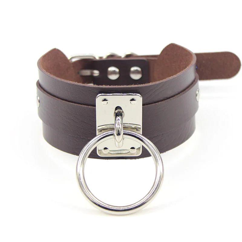 Ornament European&American Fashion PU Leather Silver Single Ring Street Shooting Nightclub O-Shaped Necklace Collar Accessories
Ornament European&American Fashion PU Leather Silver Single Ring Street Shooting Nightclub O-Shaped Necklace Collar Accessories