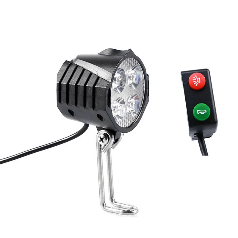 Ebike E-Bike36V 48V Electric Bicycle Light with Horn Waterproof High Quality Headlight Horn Set Front Headlight
Ebike E-Bike36V 48V Electric Bicycle Light with Horn Waterproof High Quality Headlight Horn Set Front Headlight