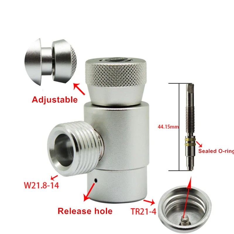 CO2 Gas Filling Refill Adapter Connector W21.8-14 For Sodastream Soda Maker Tank- Silver Tools Accessories Replacement Wholesale
CO2 Gas Filling Refill Adapter Connector W21.8-14 For Sodastream Soda Maker Tank- Silver Tools Accessories Replacement Wholesale