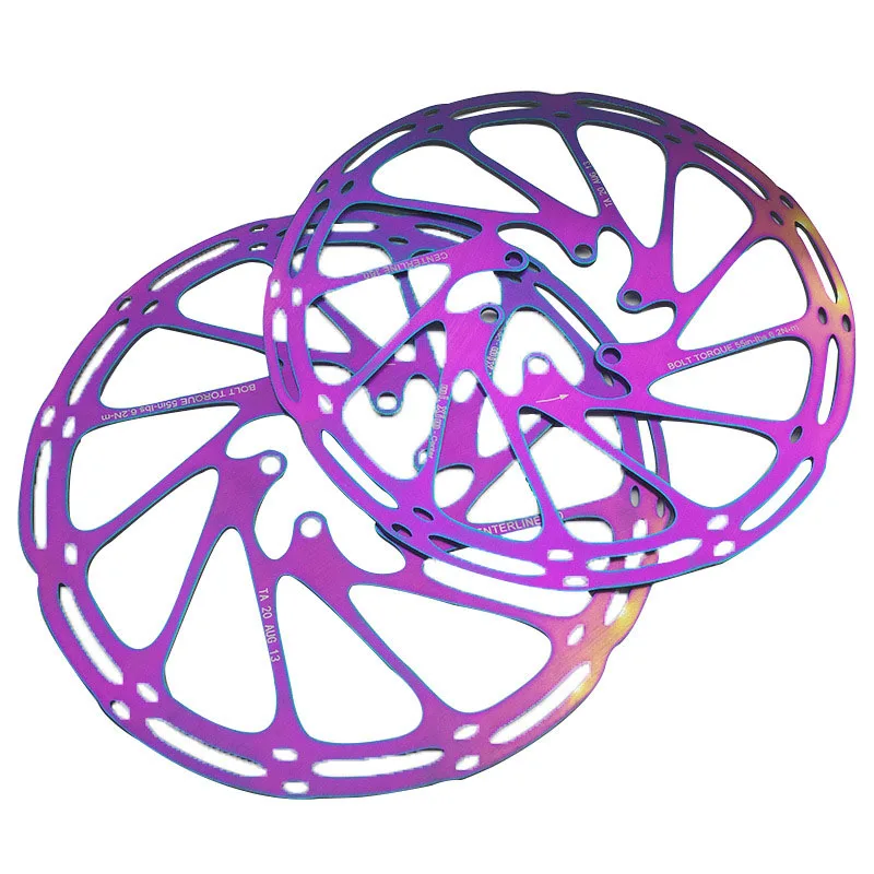 160 /180mm Bicycle Centerline Disc Brake Rotor MTB Road Bike Colorful Stainless Still Bike Brake Disc Upgrade Replacement
160 /180mm Bicycle Centerline Disc Brake Rotor MTB Road Bike Colorful Stainless Still Bike Brake Disc Upgrade Replacement